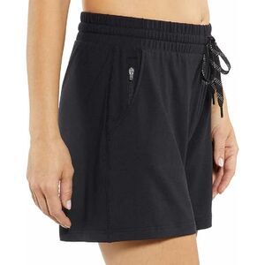 Pacific Trail Women’s Cozy Shorts Black Medium Pull On Athleisure